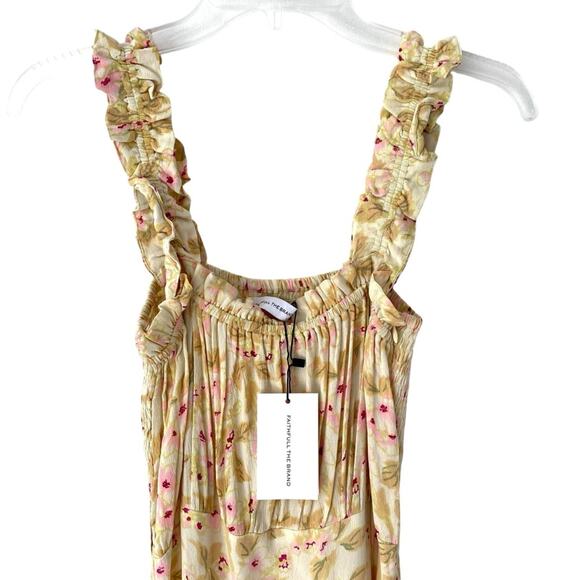 Faithfull The Brand Adele Floral Print Saint Tropez Midi Dress NWTs size 6 - Picture 6 of 15